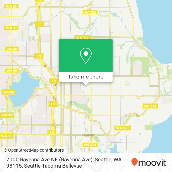 7000 Ravenna Ave NE (Ravenna Ave), Seattle, WA 98115 map
