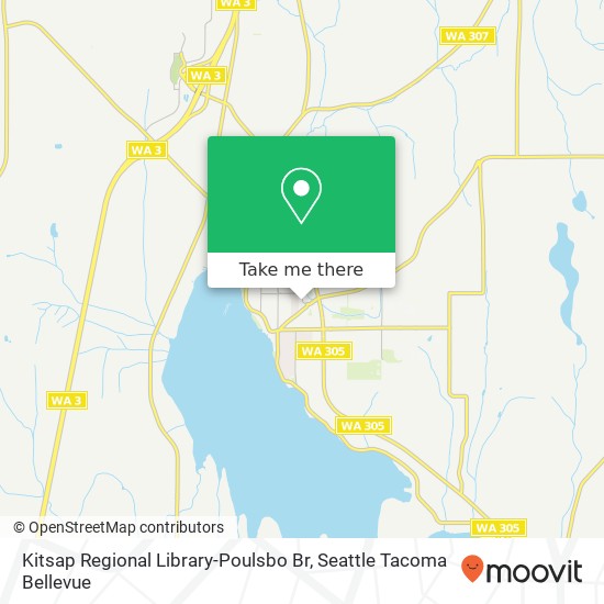 Kitsap Regional Library-Poulsbo Br map