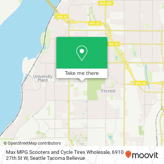 Max MPG Scooters and Cycle Tires Wholesale, 6910 27th St W map