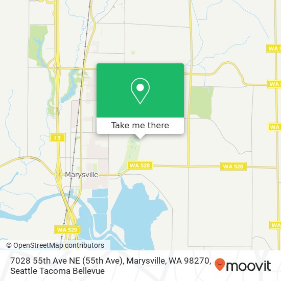 Mapa de 7028 55th Ave NE (55th Ave), Marysville, WA 98270