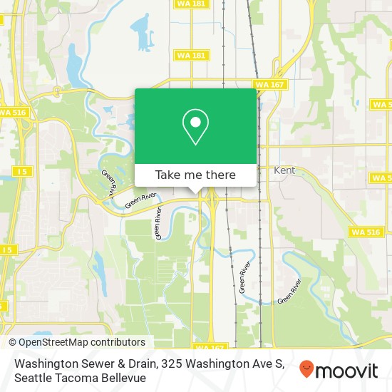 Mapa de Washington Sewer & Drain, 325 Washington Ave S