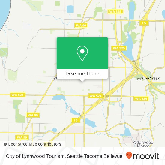 Mapa de City of Lynnwood Tourism