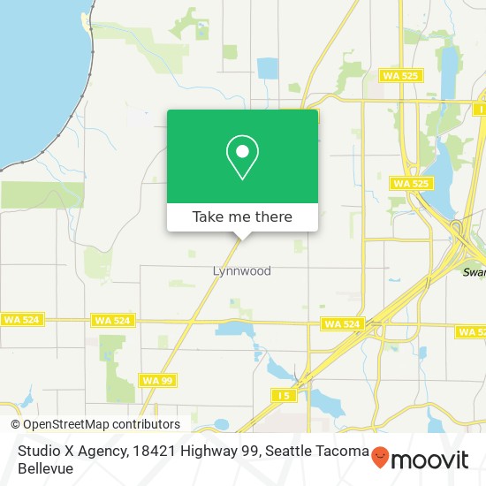 Studio X Agency, 18421 Highway 99 map