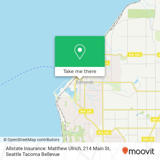 Allstate Insurance: Matthew Ulrich, 214 Main St map