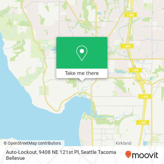Mapa de Auto-Lockout, 9408 NE 121st Pl