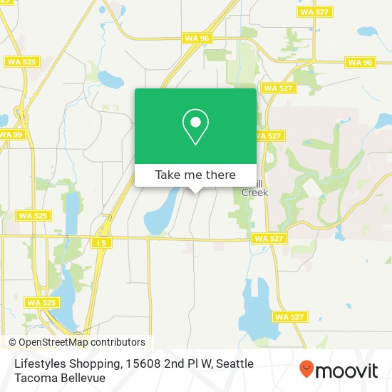 Mapa de Lifestyles Shopping, 15608 2nd Pl W