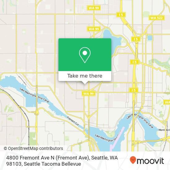 4800 Fremont Ave N (Fremont Ave), Seattle, WA 98103 map