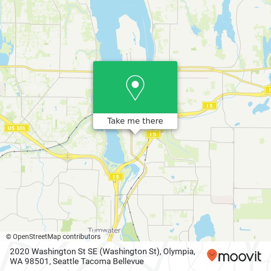Mapa de 2020 Washington St SE (Washington St), Olympia, WA 98501