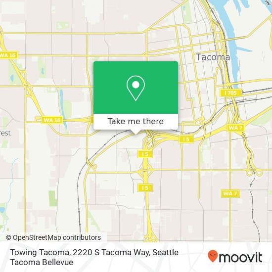 Towing Tacoma, 2220 S Tacoma Way map