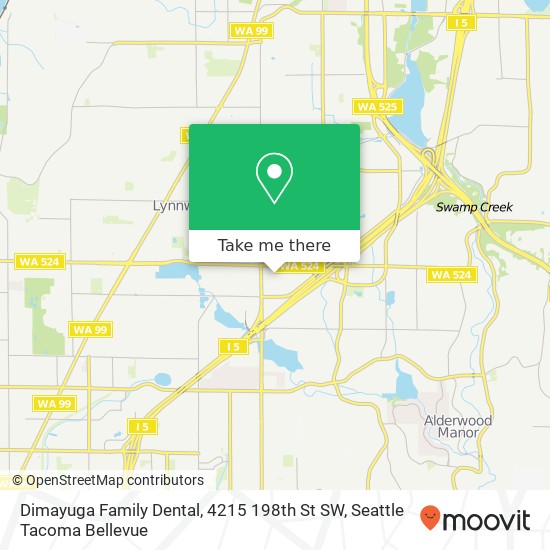 Mapa de Dimayuga Family Dental, 4215 198th St SW