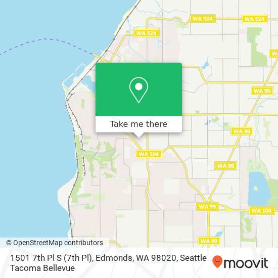 Mapa de 1501 7th Pl S (7th Pl), Edmonds, WA 98020