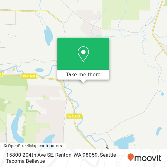 Mapa de 15800 204th Ave SE, Renton, WA 98059