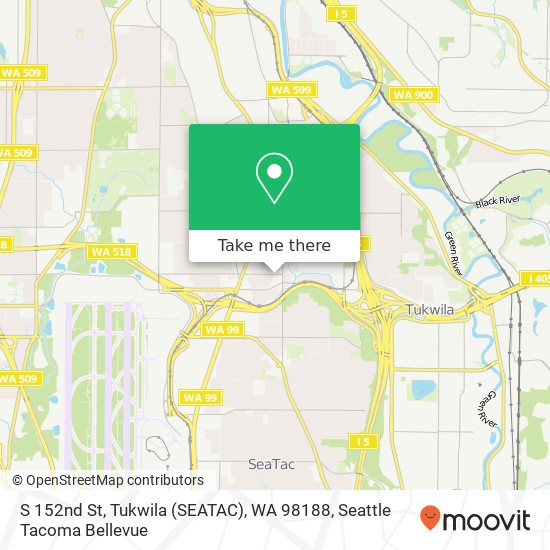 S 152nd St, Tukwila (SEATAC), WA 98188 map