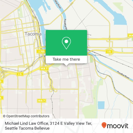 Mapa de Michael Lind Law Office, 3124 E Valley View Ter