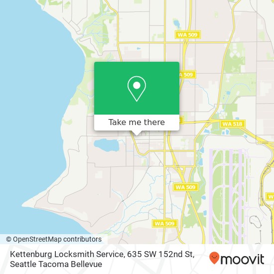 Kettenburg Locksmith Service, 635 SW 152nd St map