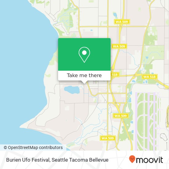 Mapa de Burien Ufo Festival