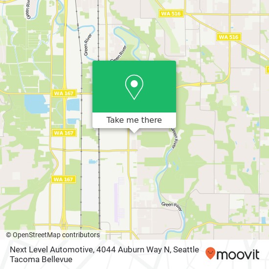 Mapa de Next Level Automotive, 4044 Auburn Way N