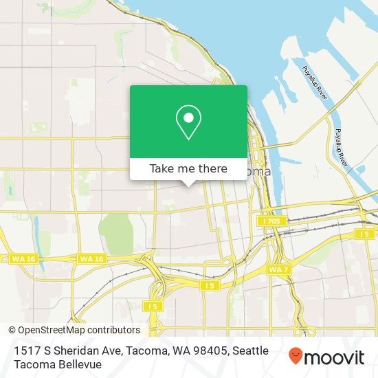 1517 S Sheridan Ave, Tacoma, WA 98405 map