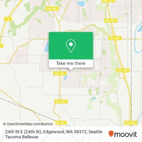 Mapa de 24th St E (24th St), Edgewood, WA 98372