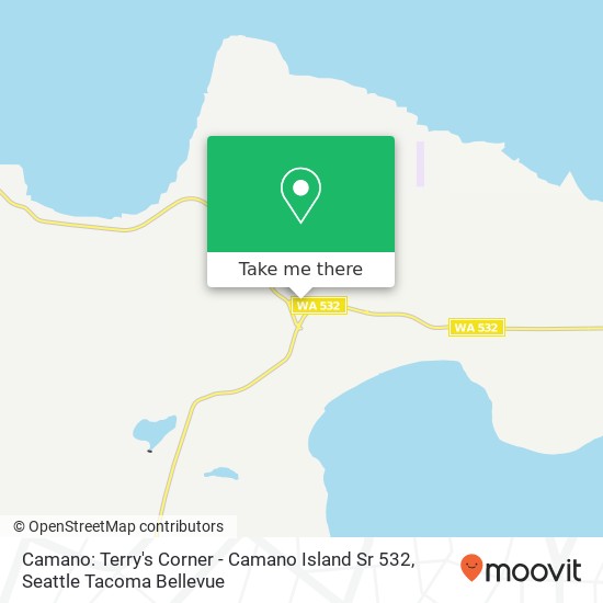 Camano: Terry's Corner - Camano Island Sr 532 map