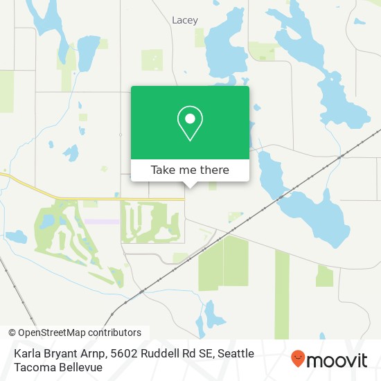 Mapa de Karla Bryant Arnp, 5602 Ruddell Rd SE