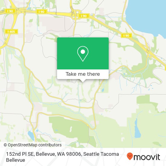 152nd Pl SE, Bellevue, WA 98006 map