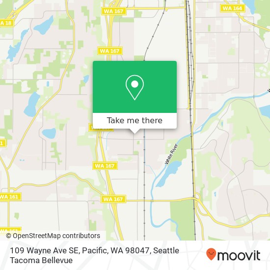 109 Wayne Ave SE, Pacific, WA 98047 map