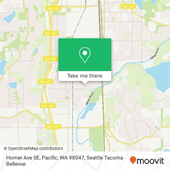 Homer Ave SE, Pacific, WA 98047 map