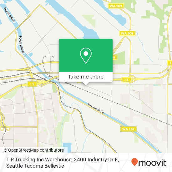 T R Trucking Inc Warehouse, 3400 Industry Dr E map