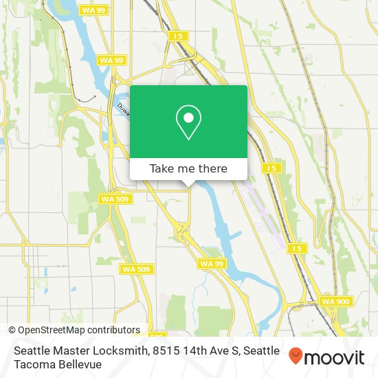 Seattle Master Locksmith, 8515 14th Ave S map