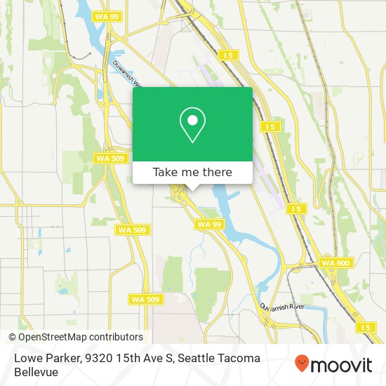 Mapa de Lowe Parker, 9320 15th Ave S