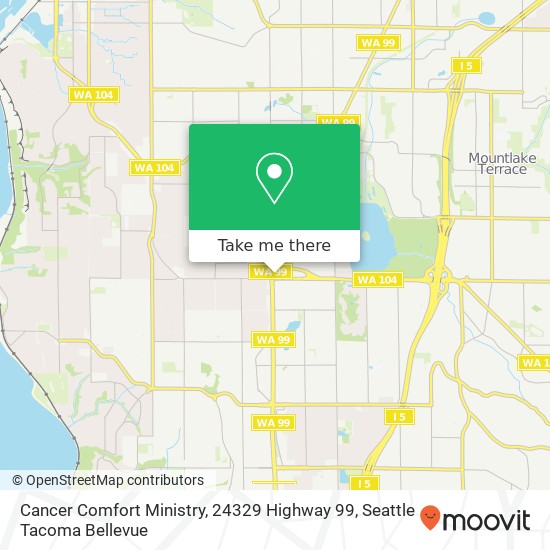 Cancer Comfort Ministry, 24329 Highway 99 map