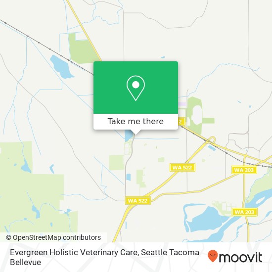 Mapa de Evergreen Holistic Veterinary Care, 14711 Fryelands Blvd SE