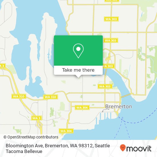 Bloomington Ave, Bremerton, WA 98312 map