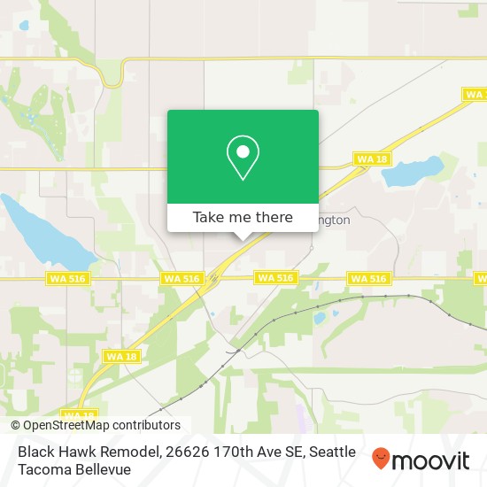 Black Hawk Remodel, 26626 170th Ave SE map