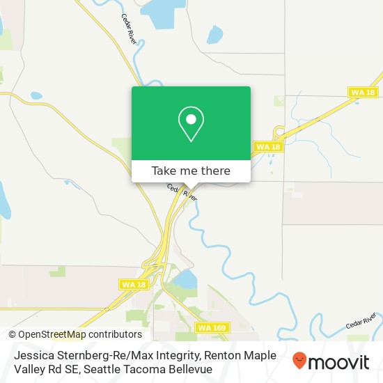 Mapa de Jessica Sternberg-Re / Max Integrity, Renton Maple Valley Rd SE