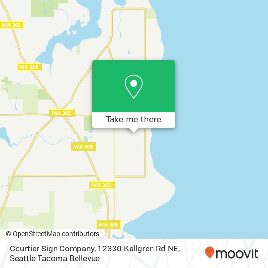Mapa de Courtier Sign Company, 12330 Kallgren Rd NE