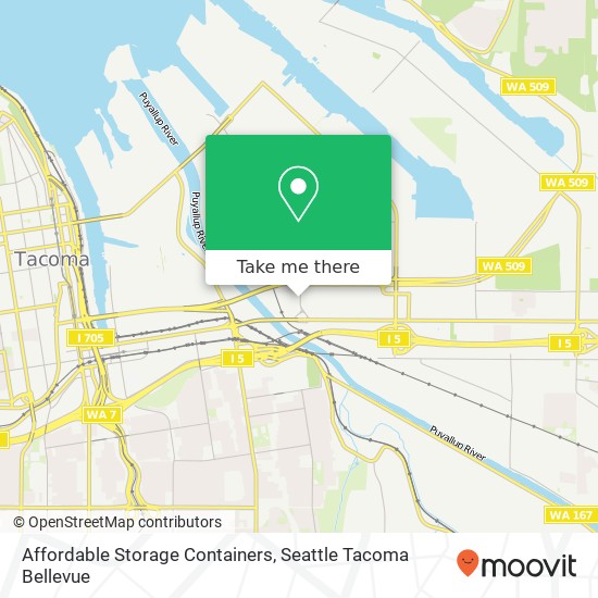 Mapa de Affordable Storage Containers