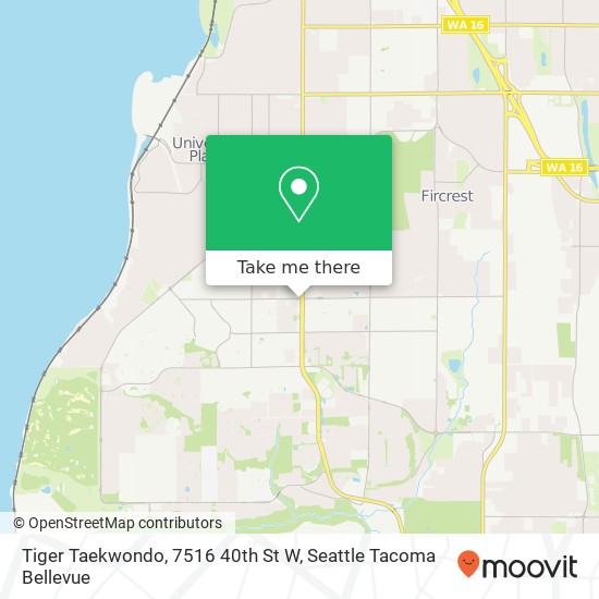 Tiger Taekwondo, 7516 40th St W map
