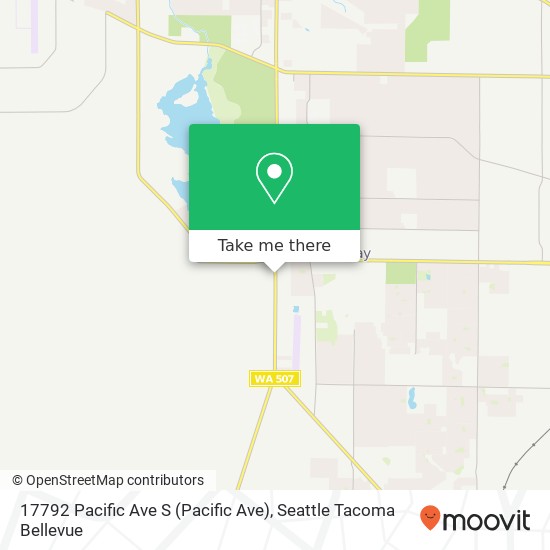 Mapa de 17792 Pacific Ave S (Pacific Ave), Spanaway, WA 98387