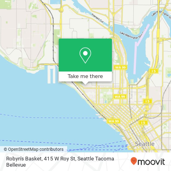 Mapa de Robyn's Basket, 415 W Roy St