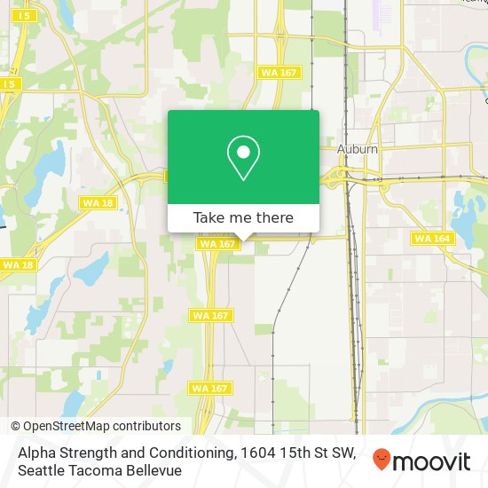 Mapa de Alpha Strength and Conditioning, 1604 15th St SW