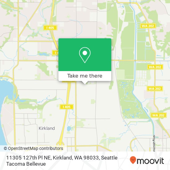 Mapa de 11305 127th Pl NE, Kirkland, WA 98033