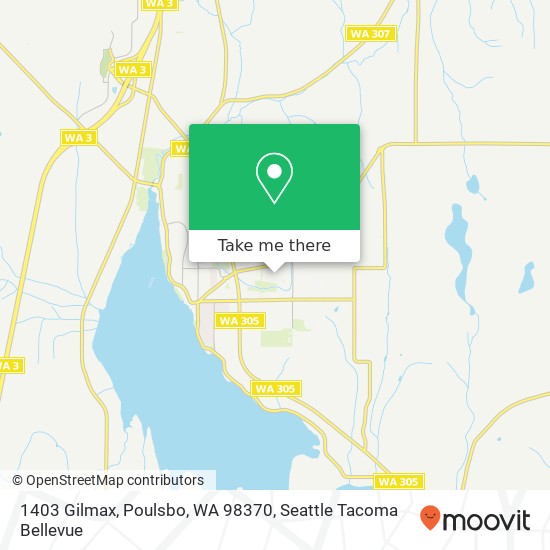 Mapa de 1403 Gilmax, Poulsbo, WA 98370