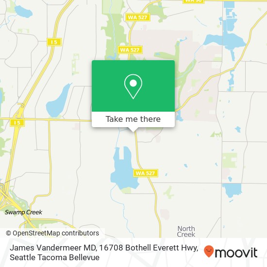 Mapa de James Vandermeer MD, 16708 Bothell Everett Hwy