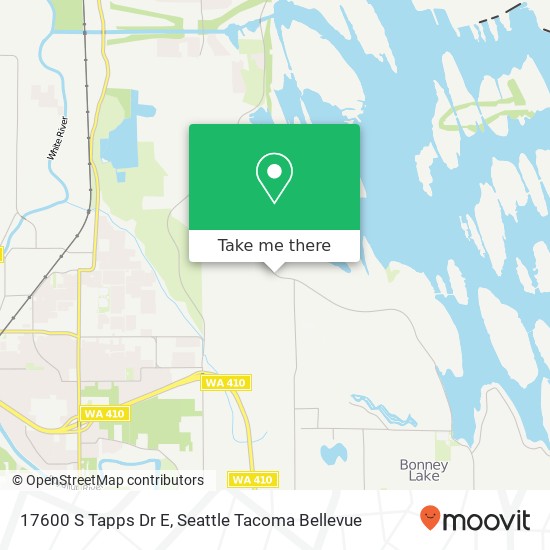 Mapa de 17600 S Tapps Dr E, Bonney Lake, WA 98391