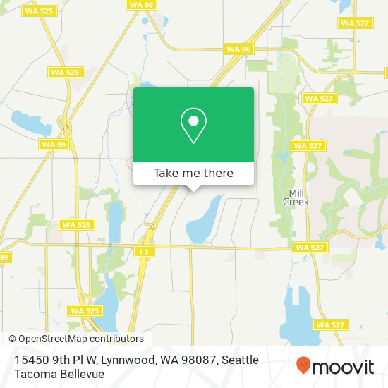 Mapa de 15450 9th Pl W, Lynnwood, WA 98087