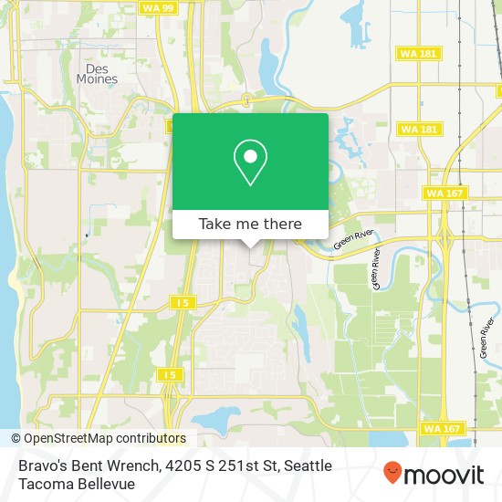 Mapa de Bravo's Bent Wrench, 4205 S 251st St