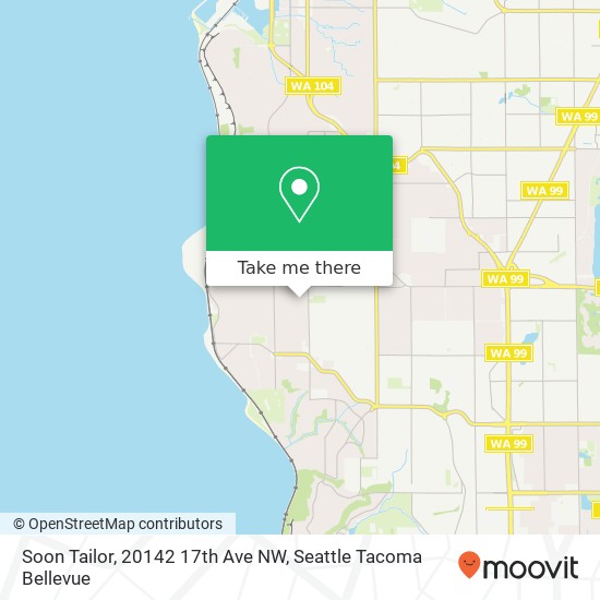 Soon Tailor, 20142 17th Ave NW map