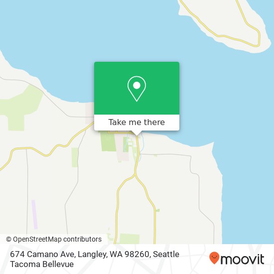 Mapa de 674 Camano Ave, Langley, WA 98260